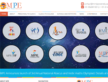 Tablet Screenshot of mindpowereducation.com